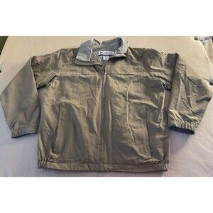 Columbia Sportswear Men's Windbreaker Beige/Tan Jacket WM3022 Large